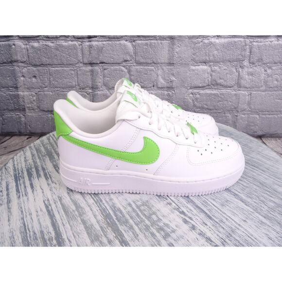 Nike Air Force 1 07 White/Action Green Youth 4.5 Women 6 New In Box - Picture 6 of 13